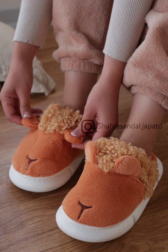 پاپوش خزدار جلوبسته زنانه | مدل بره