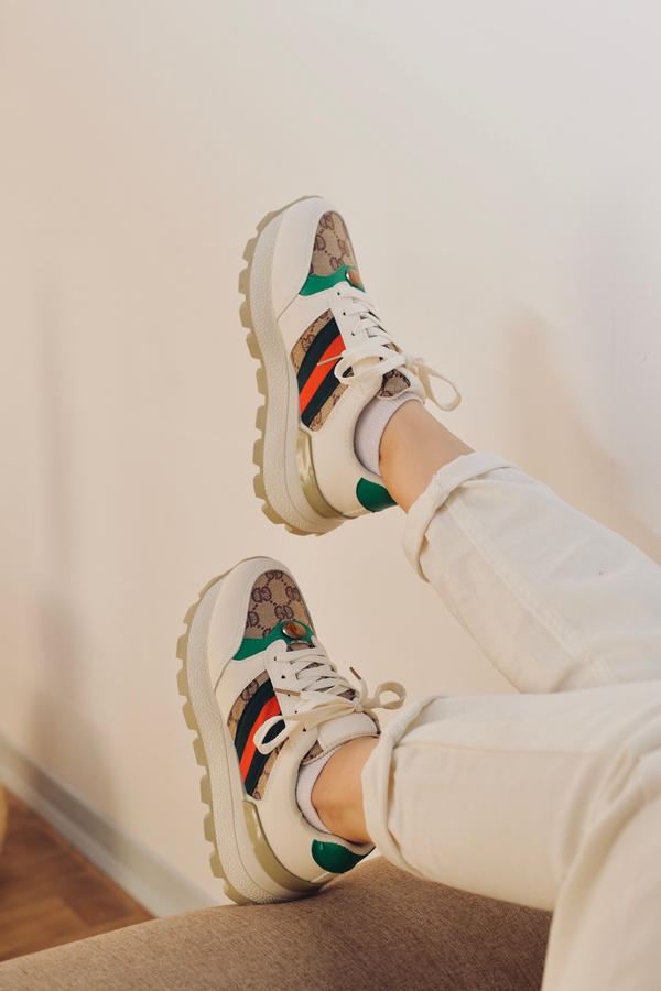 کتونی اسپرت | کد 5571 رنگ بژ خاکی سبز