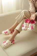 صندل کراکس زنانه | مدل فلای دخترانه و زنانه رنگ سرخابی