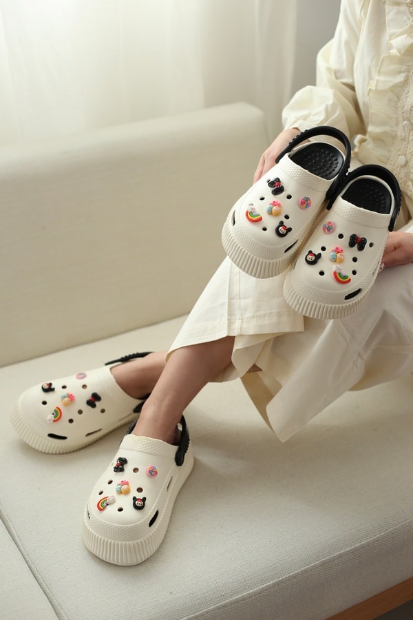 صندل کراکس دخترانه و زنانه | کد 308 رنگ مشکی