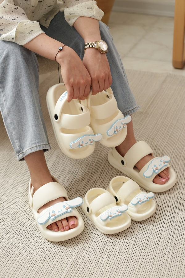 صندل کراکس بچگانه | مدل هپی بچگانه رنگ شیری