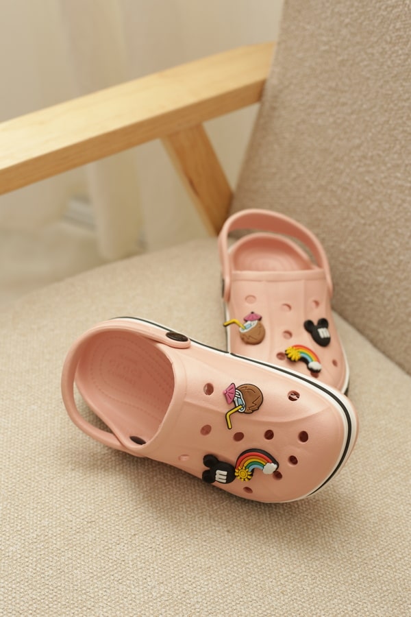 صندل کراکس زنانه | مدل پلاس (زنانه) رنگ گلبهی