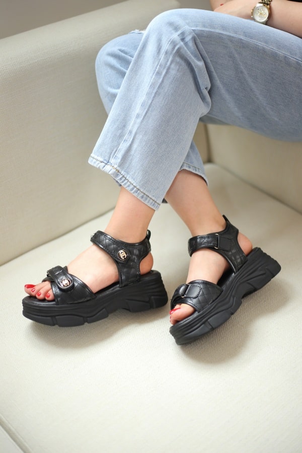 صندل رکابدار زنانه | مدل شانل هپی