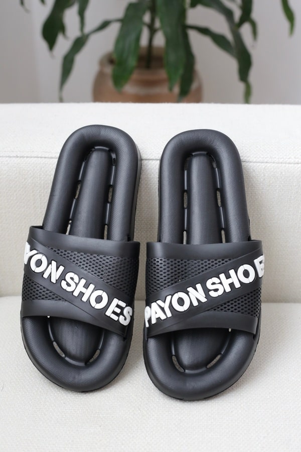 دمپایی سیلیکونی مردانه | مدل مارس رنگ مشکی