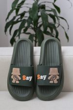 دمپایی سیلیکونی مردانه | مدل آرتا رنگ یشمی