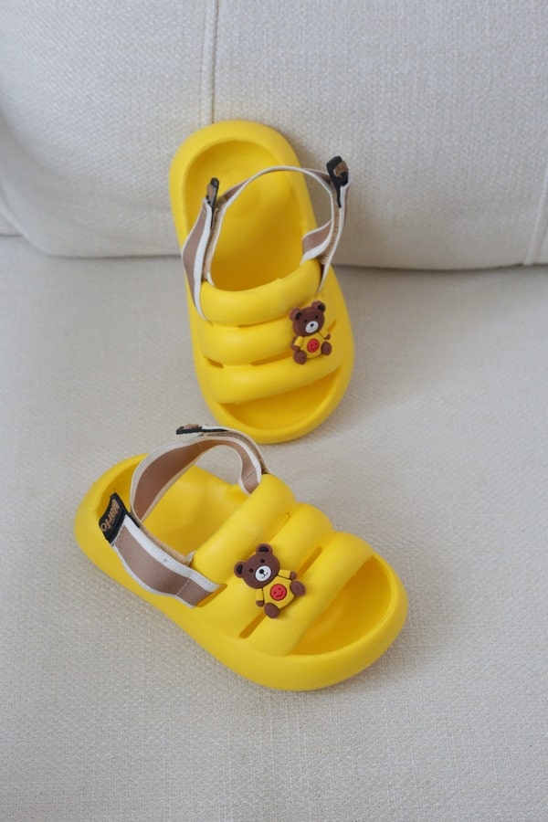 دمپایی سیلیکونی بچگانه | مدل پم پم