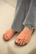صندل راحتی زنانه | مدل دی رنگ کالباسی