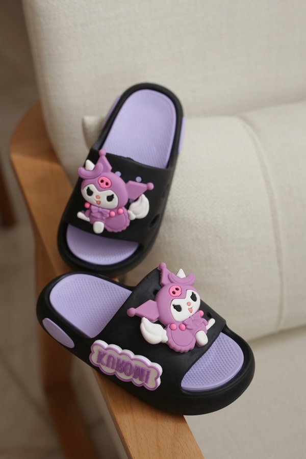 دمپایی سیلیکونی بچگانه مدل شوکومی مشکی