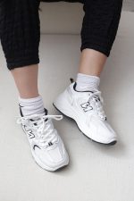 کتونی اسپرت زنانه نیو بالانس مدل new balance M12359 رنگ سفید مشکی