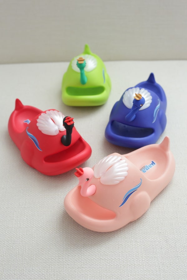 دمپایی سیلیکونی بچگانه مدل قو