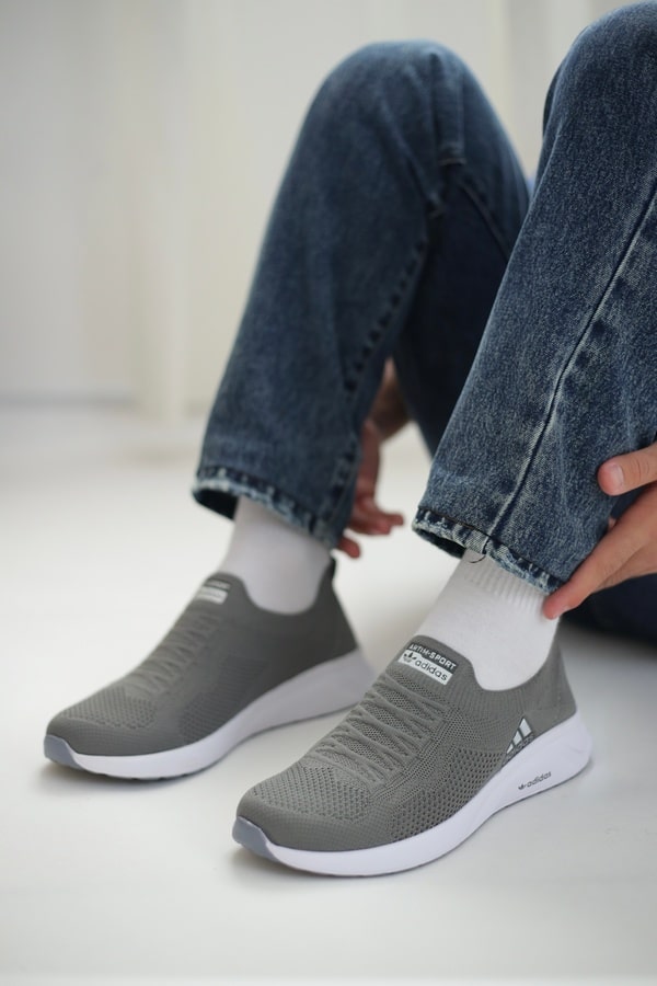 کتونی جورابی مدل آدیداس بافتی مردانه skechers