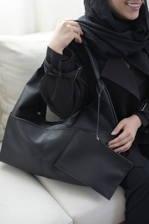 کیف دوشی زنانه مدل شل کیف پودار