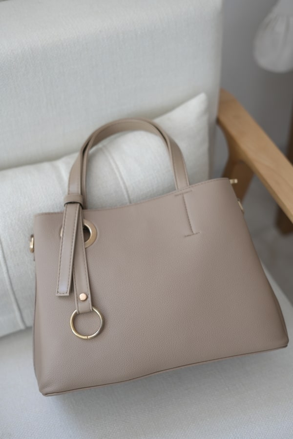 کیف دوشی زنانه مدل حلقه دار اعلاء - نسکافه ای