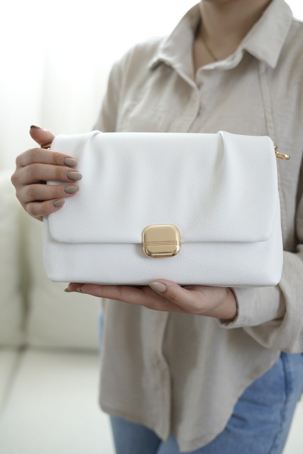 کیف دوشی زنانه مدل چروک قفل 294