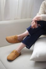صندل راحتی جلو بسته زنانه وارداتی | کد E55-2